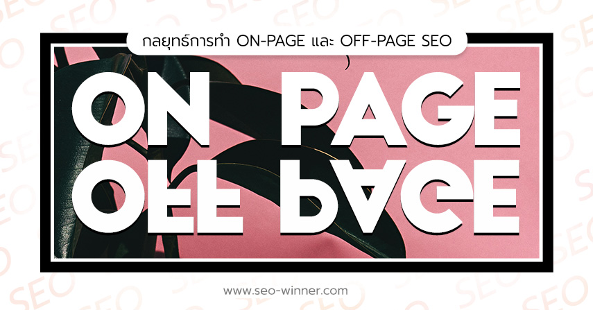 กลยุทธ์การทำ On-page และ Off-page SEO by seo-winner.com